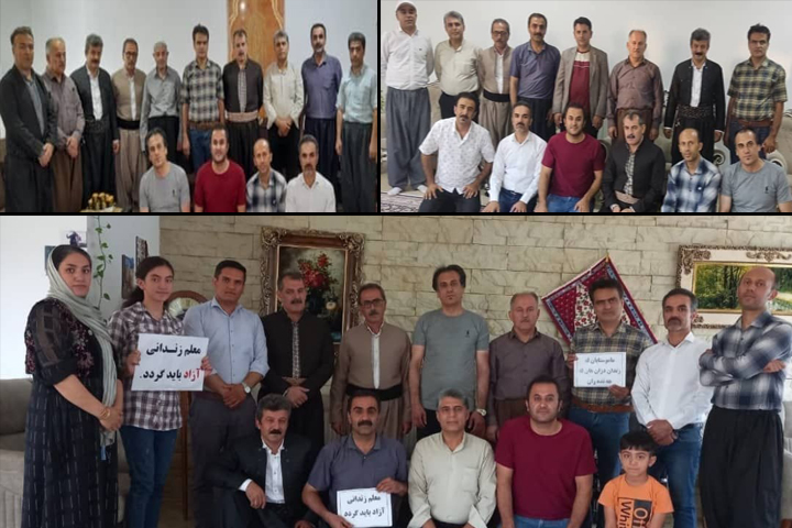 دیدار جمعی از اعضای انجمن صنفی معلمان کردستان – سقز و زیویە با خانوادەهای معلمان بازداشتی دیواندرە
