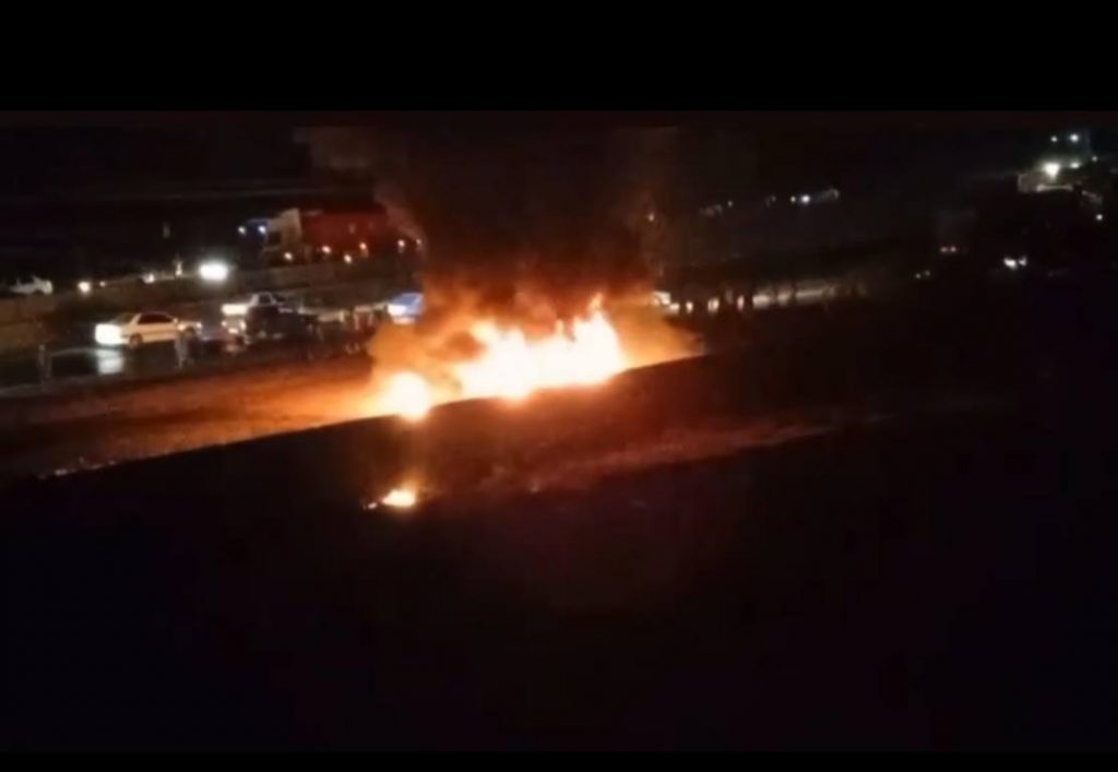 بندرعباس؛ جان باختن یک سوختبر در پی واژگونی و آتش‌سوزی خودرو