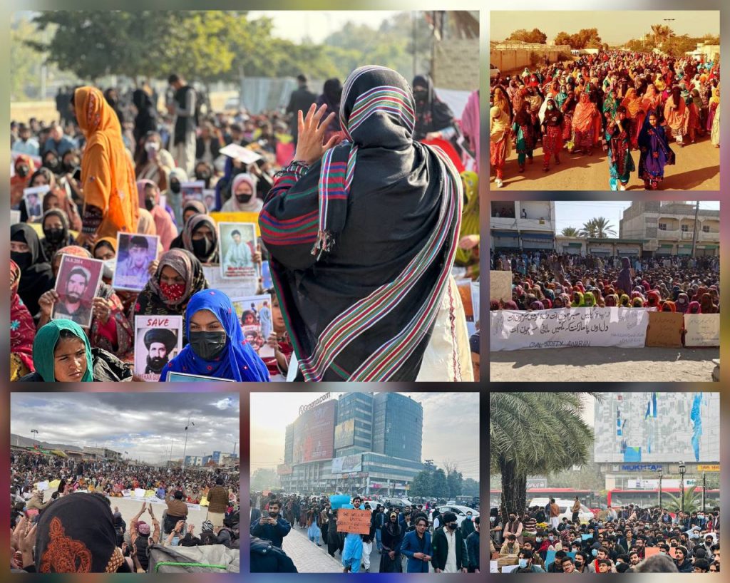 پاکستان؛ راهپیمایی هزاران نفره زنان و مردان بلوچ در اعتراض به نسل‌کشی مردم بلوچ