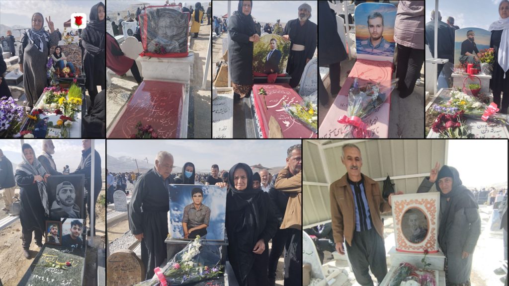 کوردستان؛ حضور گسترده مردم و خانواده‌های دادخواه خیزش ژینا بر مزار جانباختگان
