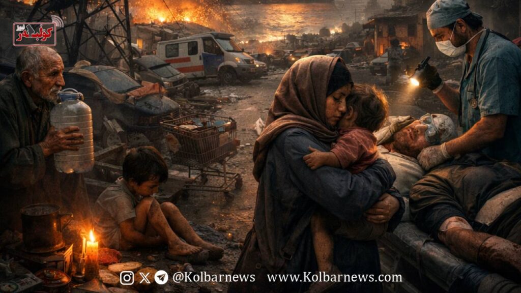 در چهارمین هفته جنگ، زیرساخت‌های زندگی مردم به میدان نبرد تبدیل شده‌اند